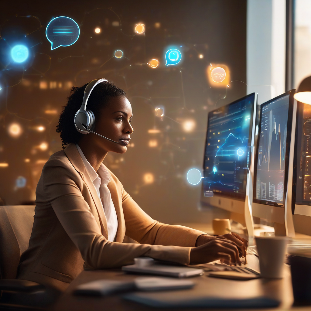 Customer support agent working with AI agent autopilot dashboard